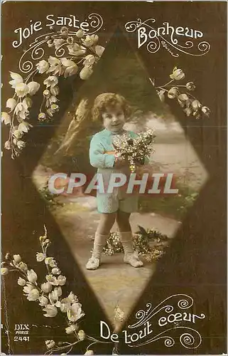 Cartes postales Joie Sante Bonheur de tout Coeur