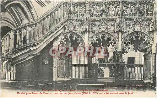 Ansichtskarte AK Troyes (Aube) Le Jude de l'Eglise Sainte Madeleine