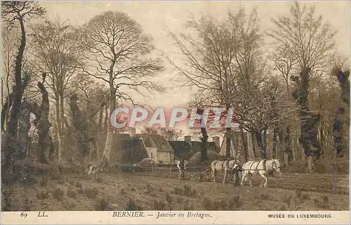 Cartes postales Musee de Luxembourg Bernier Janvier en Bretagne