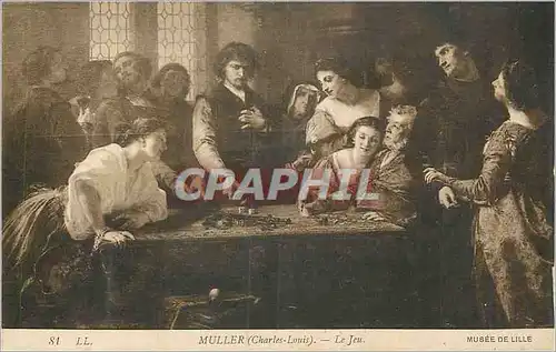 Cartes postales Musee de Lille Muller (Charles Louis) Le Jeu