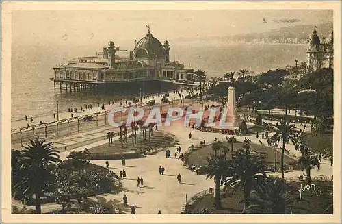 Cartes postales Nice (Alpes Maritimes) La Cote d'Azur Albert Ier et Promenade de la Jetee