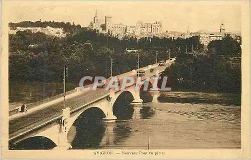 Ansichtskarte AK Avignon Nouveau Pont en pierre