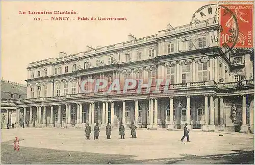 Cartes postales Nancy La Lorraine Illustree Palais du Gouvernement
