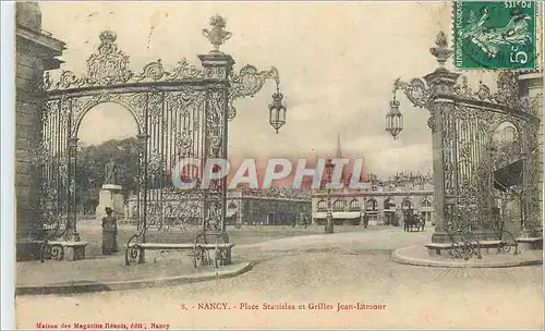 Cartes postales Nancy Place Stanislas et Grilles Jean Lamour