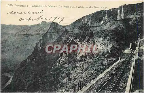 Ansichtskarte AK Dauphine Ligne de la Mure La Voie et les Abimes du Drac