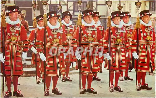 Moderne Karte Yeomen Warders at the Tower of London