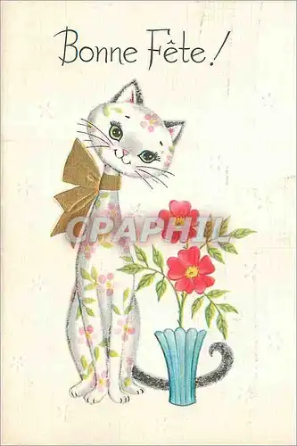 Cartes postales Bonne Fete Chat