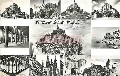 Moderne Karte Le Mont Saint Michel L'arrivee Pres Sales Salle des Chevaliers