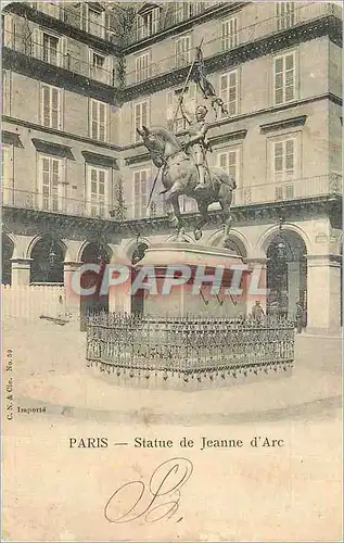 Cartes postales Paris Statue de Jeanne d'Arc