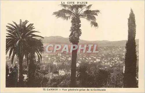 Ansichtskarte AK Cannes Cote d'Azur Vue Generale prise de la Californie