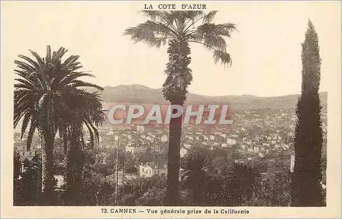 Cartes postales Cannes Cote d'Azur Vue Generale prise de la Californie