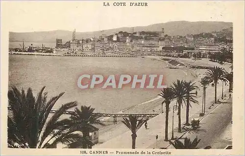 Cartes postales Cannes Cote d'Azur Promenade del a Croisette
