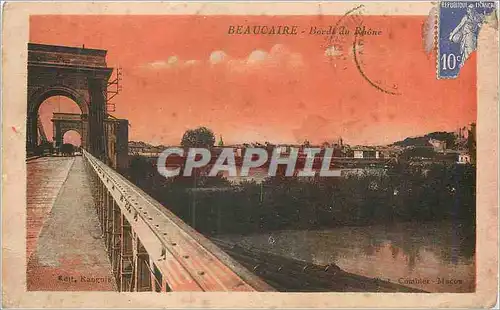 Ansichtskarte AK Beaucaire Bord du Rhone