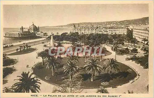 Cartes postales Nice Le Palais de la Jetee et les Jardins du Roi Albert 1er