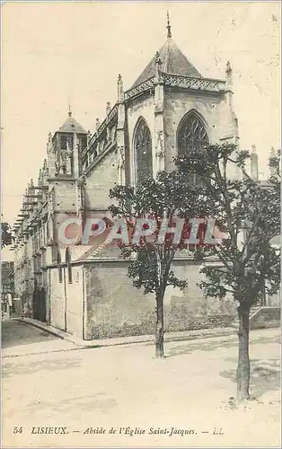 Ansichtskarte AK Lisieux Abside de l'Eglise Saint Jacques