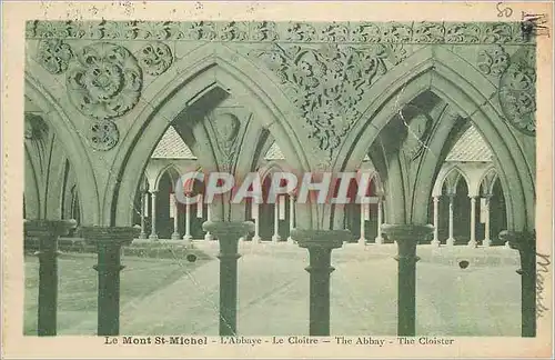 Cartes postales Le Mont St Michel L'Abbaye Le Cloitre