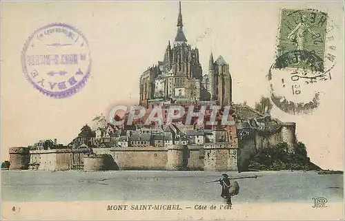 Ansichtskarte AK Mont Saint Michel Cote de L'Est Peche Pecheur