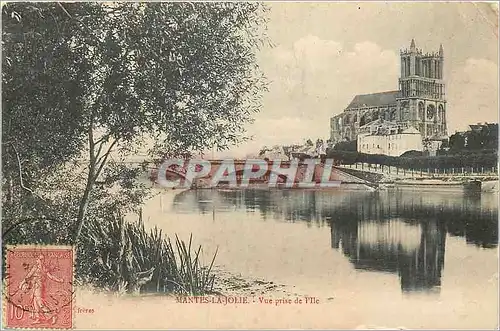 Cartes postales Mantes La Jolie Vue prise de l'Ile