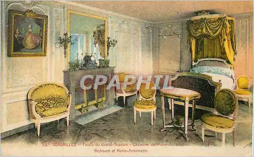 Cartes postales Versaille Palais de Grand Trianon Chambre de Marie Antoinette