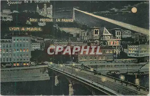 Cartes postales Lyon Le Pont de Tilsint et le Coteau de Fourviere