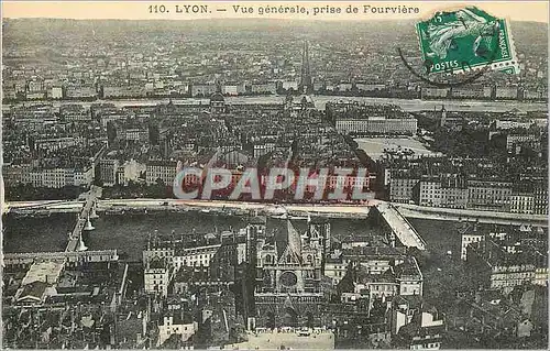 Ansichtskarte AK Lyon Vue Generale prise de Fourviere