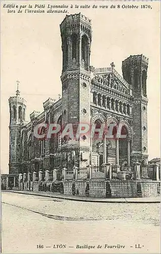 Cartes postales Lyon Basilique de Fourviere