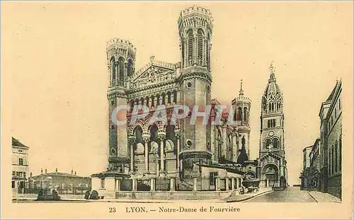 Cartes postales Lyon Basilique N D de Fourviere