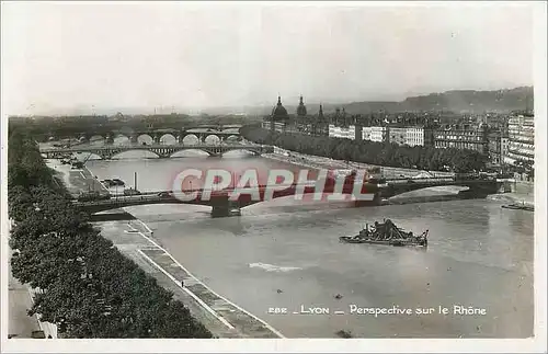 Cartes postales moderne Lyon Perspective sur le Rhone