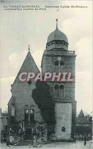 Ansichtskarte AK Paray le Monial Ancienne Eglise St Nicolas aujoud'hui Justice de Paix