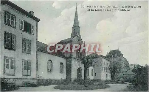 Cartes postales Paray le Monial L'Hotel Dieu et la Maison La Colombiere