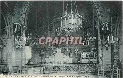 Ansichtskarte AK Paray le Monial Interieur de la Chapelle des Apparitions