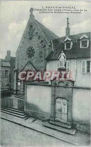 Cartes postales Paray le Monial Chapelle des Apparitions vue de la Librairie Bouteloup Bonnet