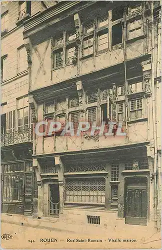 Cartes postales Rouen Rue Saint Romain Vieille Maison