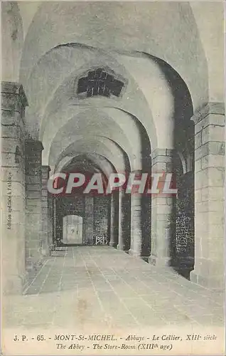 Cartes postales Mont Saint Michel Abbaye Le Cellier XIIIe Siecle