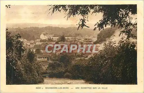 Ansichtskarte AK Bourbonne Les Bains Une Echappee sur la Ville