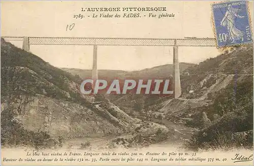 Ansichtskarte AK L'Auvergne Pittoresque  Le Viaduc des Fades Vue Generale