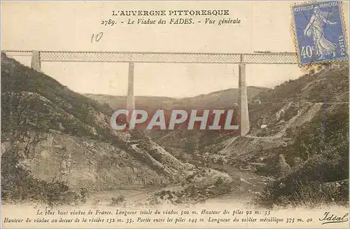 Cartes postales L'Auvergne Pittoresque  Le Viaduc des Fades Vue Generale