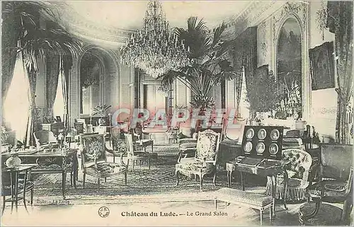 Ansichtskarte AK Chateau de Lude Le Grand Salon