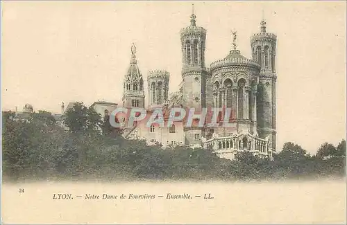 Cartes postales Lyon Notre Dame de Fourvieres Ensemble