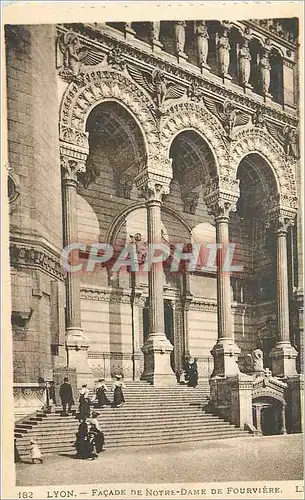 Cartes postales Lyon Facade de Notre Dame de Fourviere