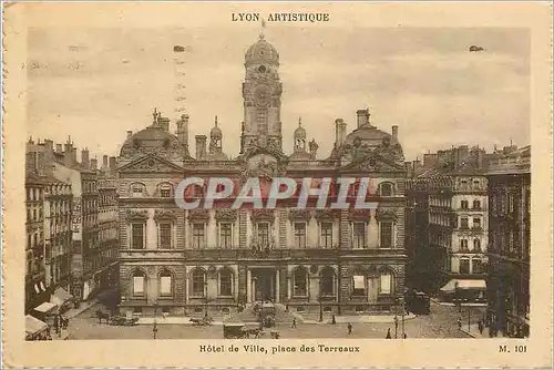 Ansichtskarte AK Lyon Artistique Hotel de Ville place des Terreaux