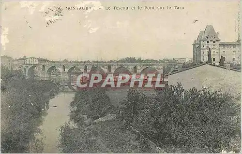 Ansichtskarte AK Montauban Le Tescou et le Pont sur le Tarn