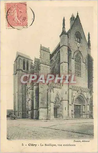 Ansichtskarte AK Clery La Basilique vue Exterieure