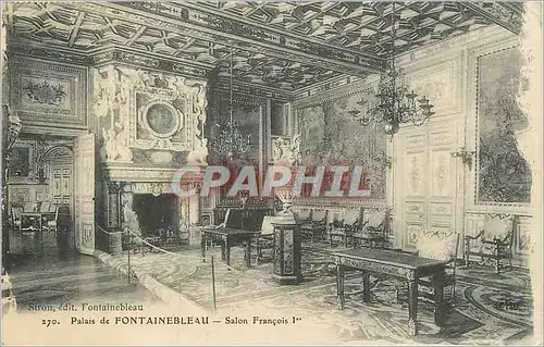 Cartes postales Palais de Fontainebleau Salon Francois 1er
