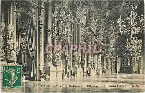 Cartes postales Paris Theatre National de l'Opera Le Grand Foyer