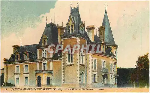 Cartes postales Saint Laurent Sur Sevre (Vendee) Chateau la Barbiniere