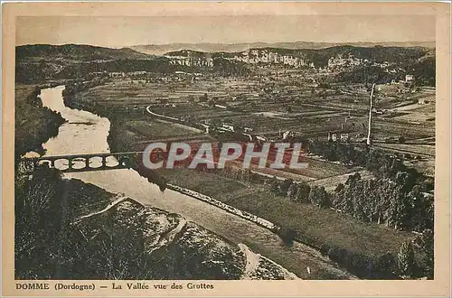 Ansichtskarte AK Domme (Dordogne) la Vallee Vue des Grottes