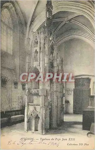 Cartes postales Avignon Tombeau du Pape Jean XXII