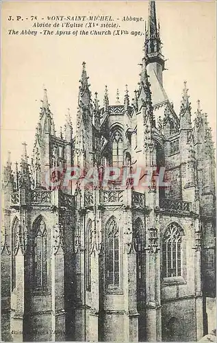 Cartes postales Mont Saint Michel Abbaye Abside de l'Eglise (XVe Siecle)