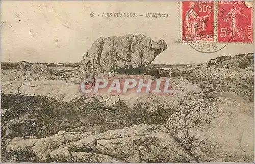 Cartes postales Iles Chausey l'Elephant